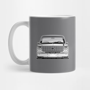 1980 Squarebody Chevrolet C10 Blazer Suburban BW Mug